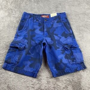 Arizona Jean Co. Cargo Shorts Boys 14 Regular (TW-3435) Blue‎